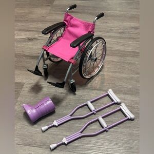 Our Generation "Heals on Wheels" Wheelchair Set for 18" Dolls - Fits AG